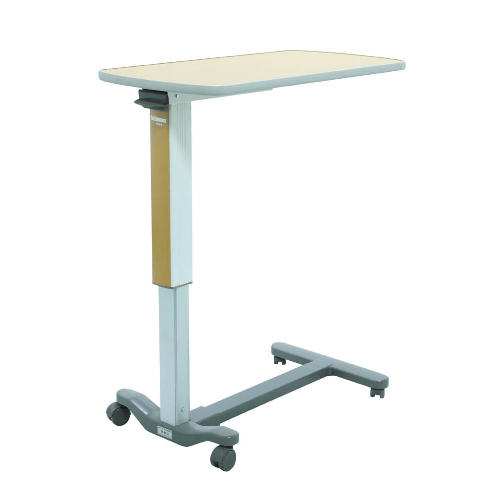 medical overbed table with wheels